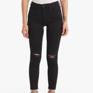 Distressed Mother Denim